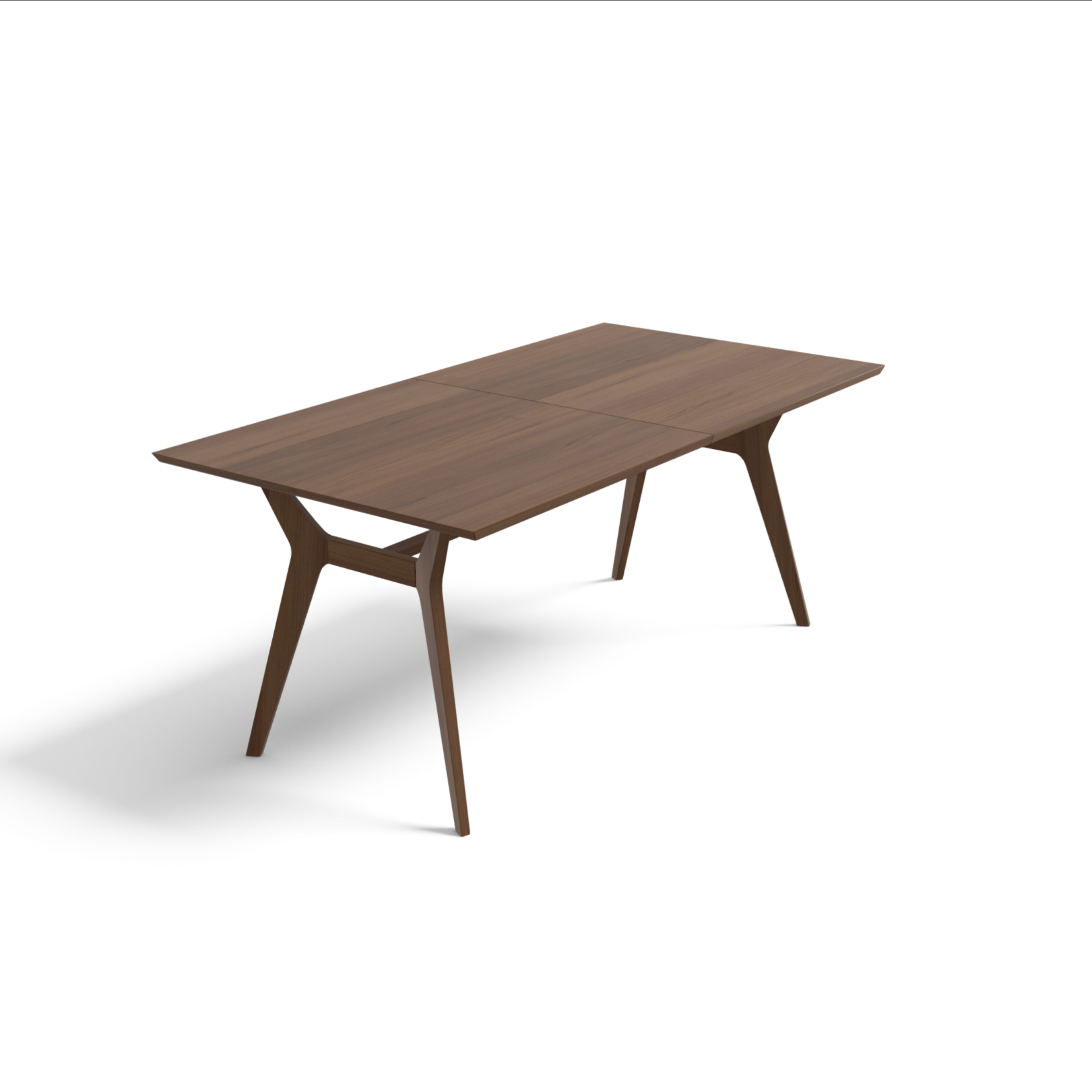 Jenson Dark Stain Oak Extending Dining Table